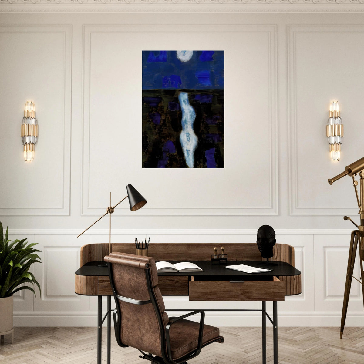 White Moon - 1957 Canvas | Milton Avery Canvas | Milton Avery Store