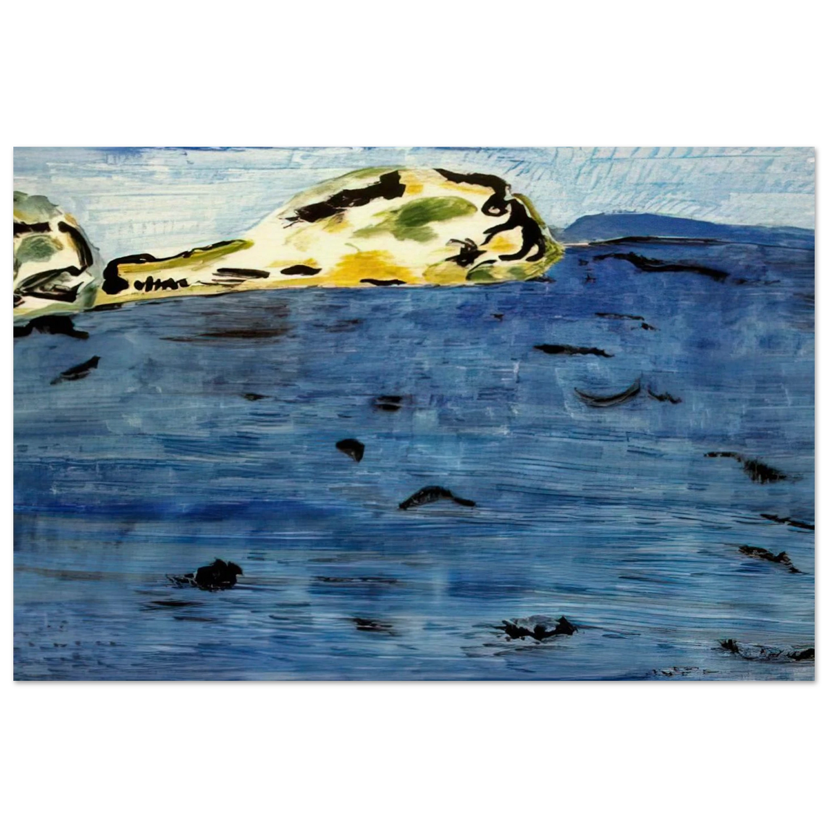 Blue Bay and Dunes - 1961 Poster | Milton Avery Poster | Milton Avery Store