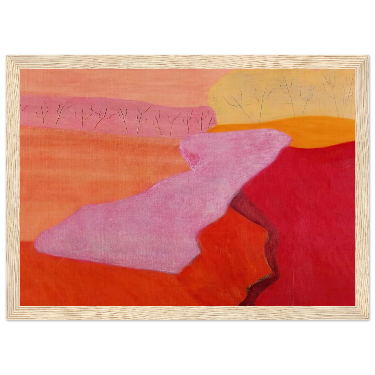 Shapes of Spring - 1952 Framed Poster | Milton Avery Framed Prints Wall Art | Milton Avery Store