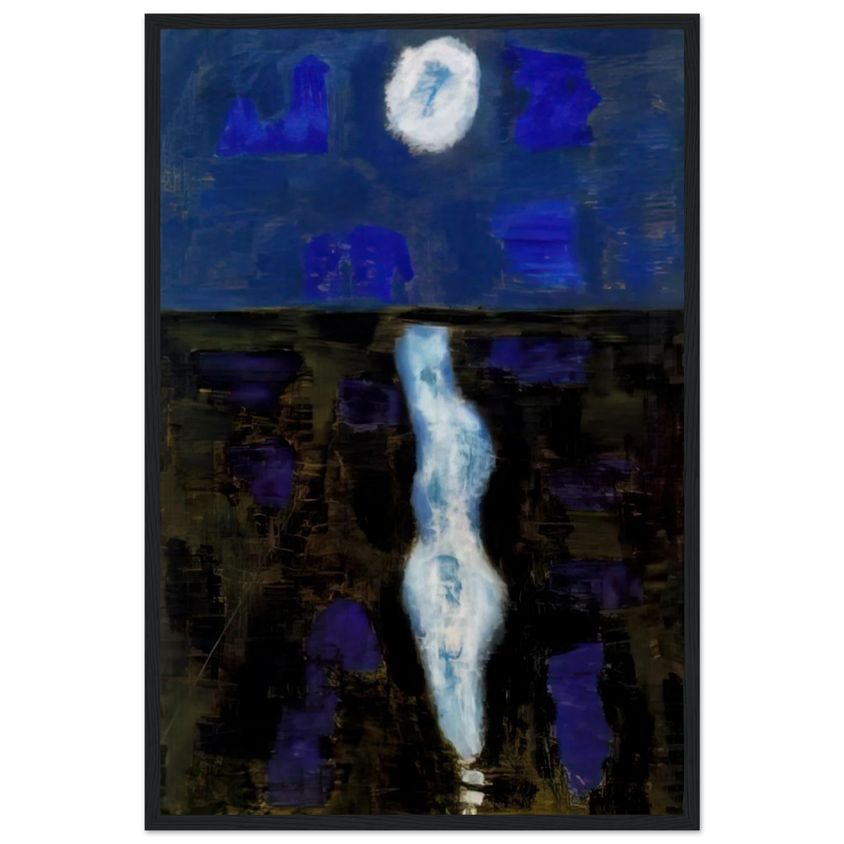 White Moon - 1957 Framed Poster | Milton Avery Framed Prints Wall Art | Milton Avery Store