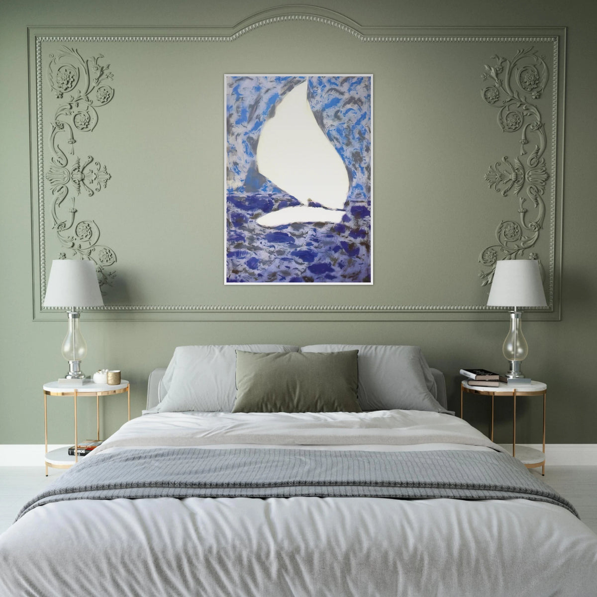 Sail - 1958 Framed Poster | Milton Avery Framed Prints Wall Art | Milton Avery Store