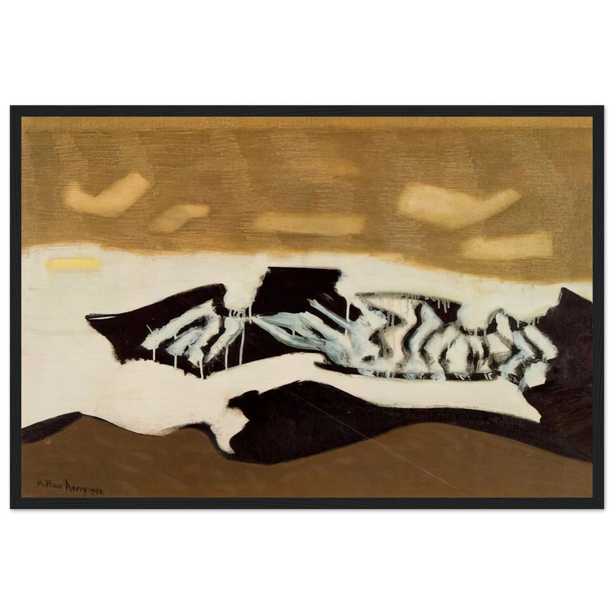 Breaking Sea - 1952 Framed Poster | Milton Avery Framed Prints Wall Art | Milton Avery Store