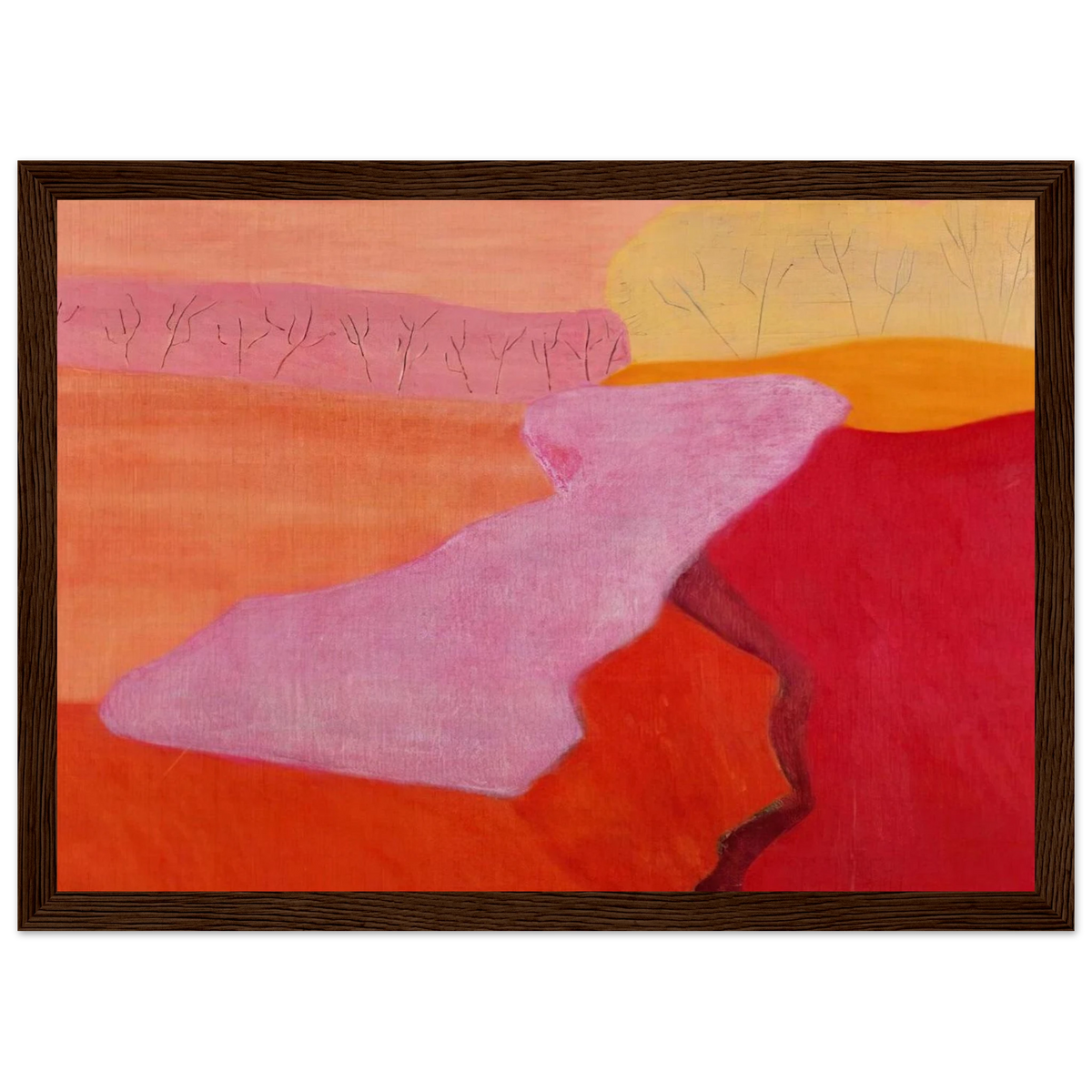 Shapes of Spring - 1952 Framed Poster | Milton Avery Framed Prints Wall Art | Milton Avery Store