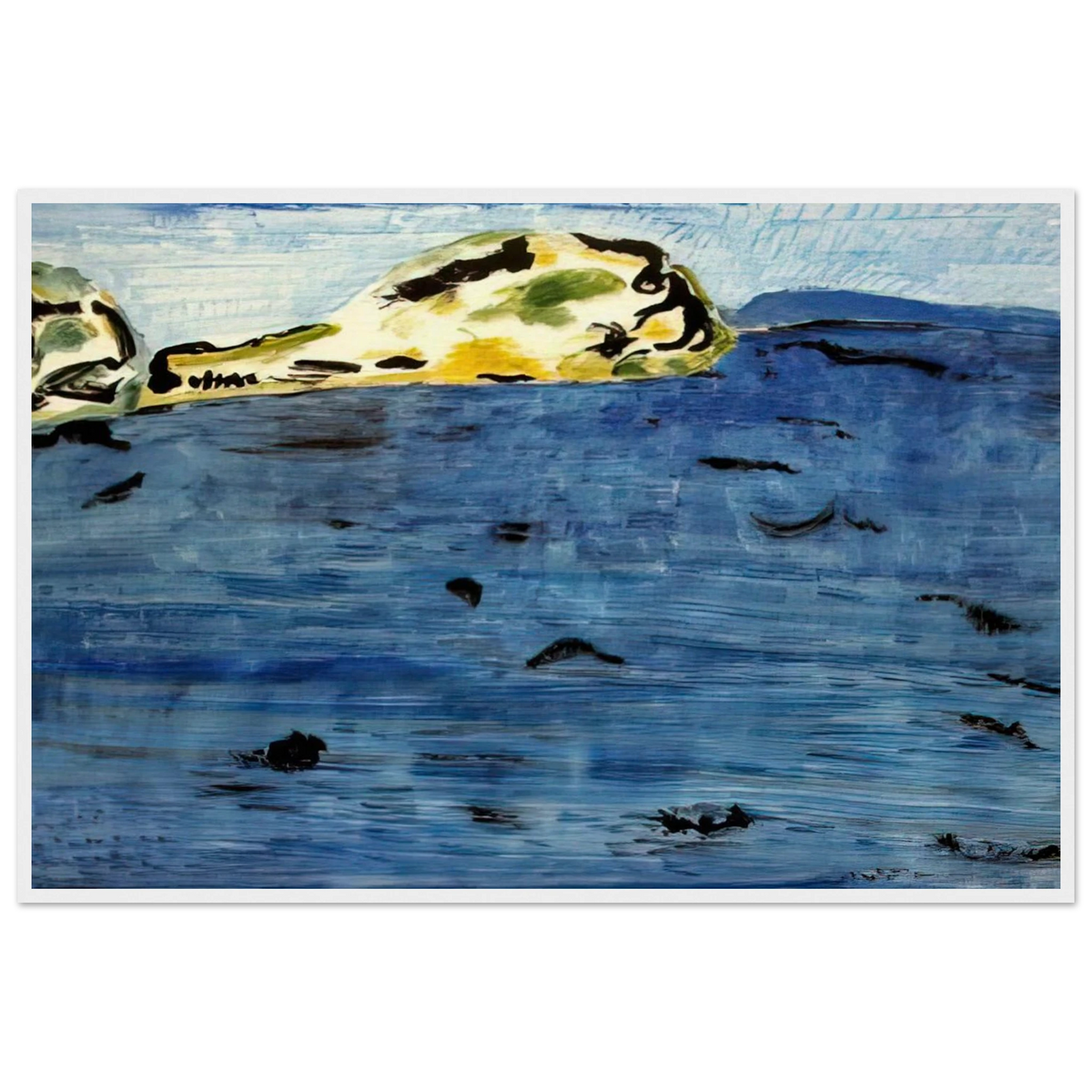 Blue Bay and Dunes - 1961 Framed Poster | Milton Avery Framed Prints Wall Art | Milton Avery Store