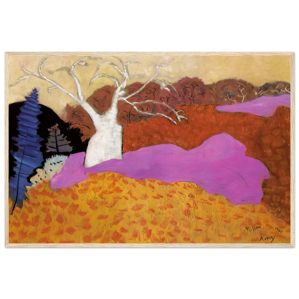 Autumn - 1944 Framed Poster | Milton Avery Framed Prints Wall Art | Milton Avery Store