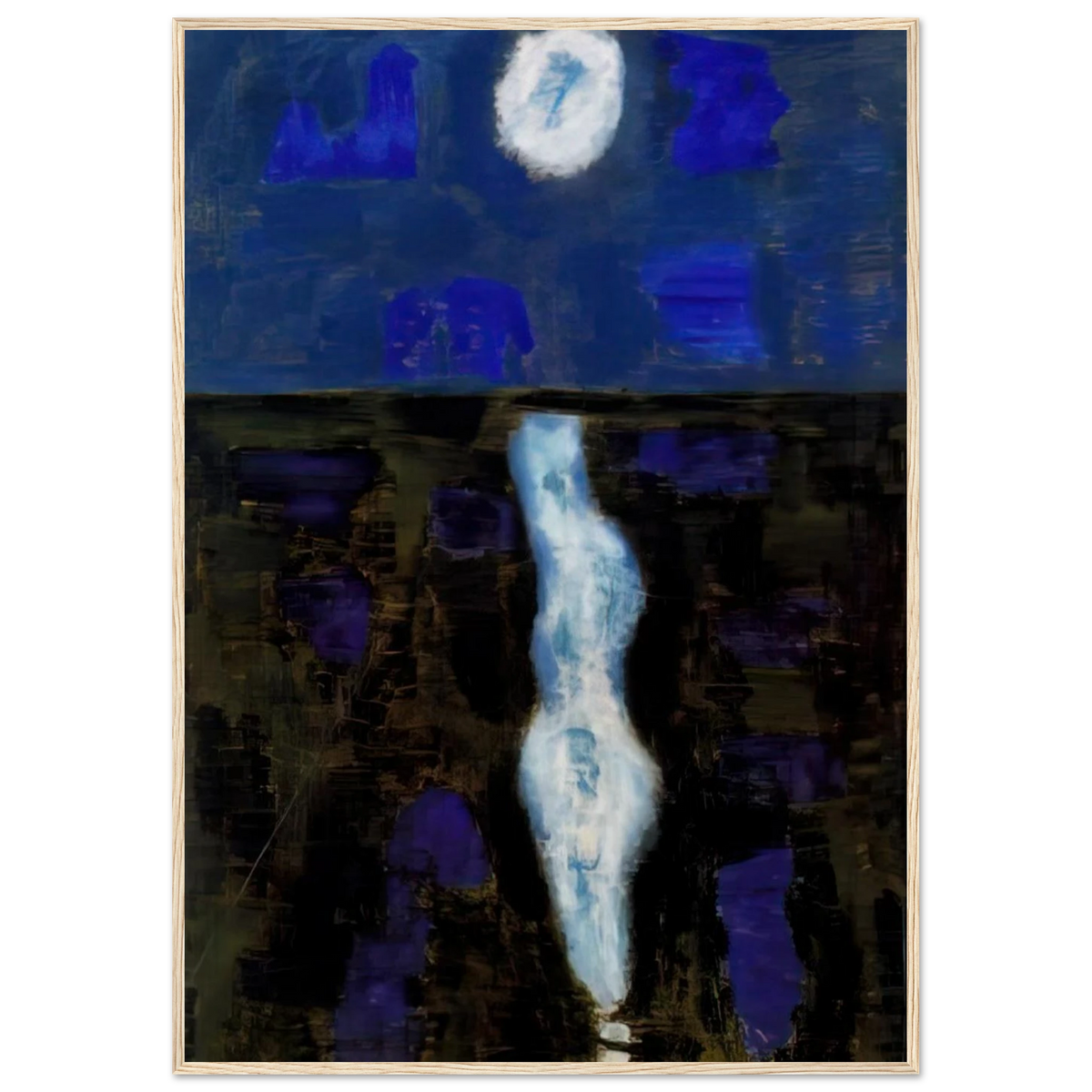 White Moon - 1957 Framed Poster | Milton Avery Framed Prints Wall Art | Milton Avery Store