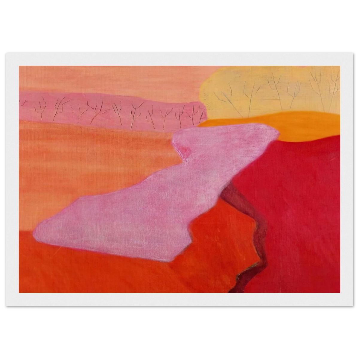 Shapes of Spring - 1952 Framed Poster | Milton Avery Framed Prints Wall Art | Milton Avery Store