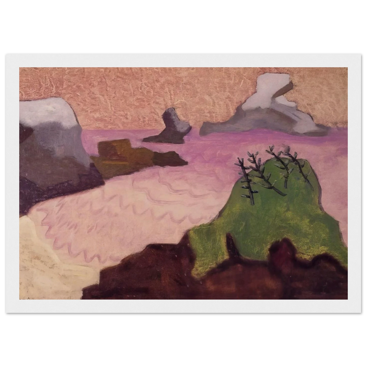 Oregon Coast - 1947 Framed Poster | Milton Avery Framed Prints Wall Art | Milton Avery Store