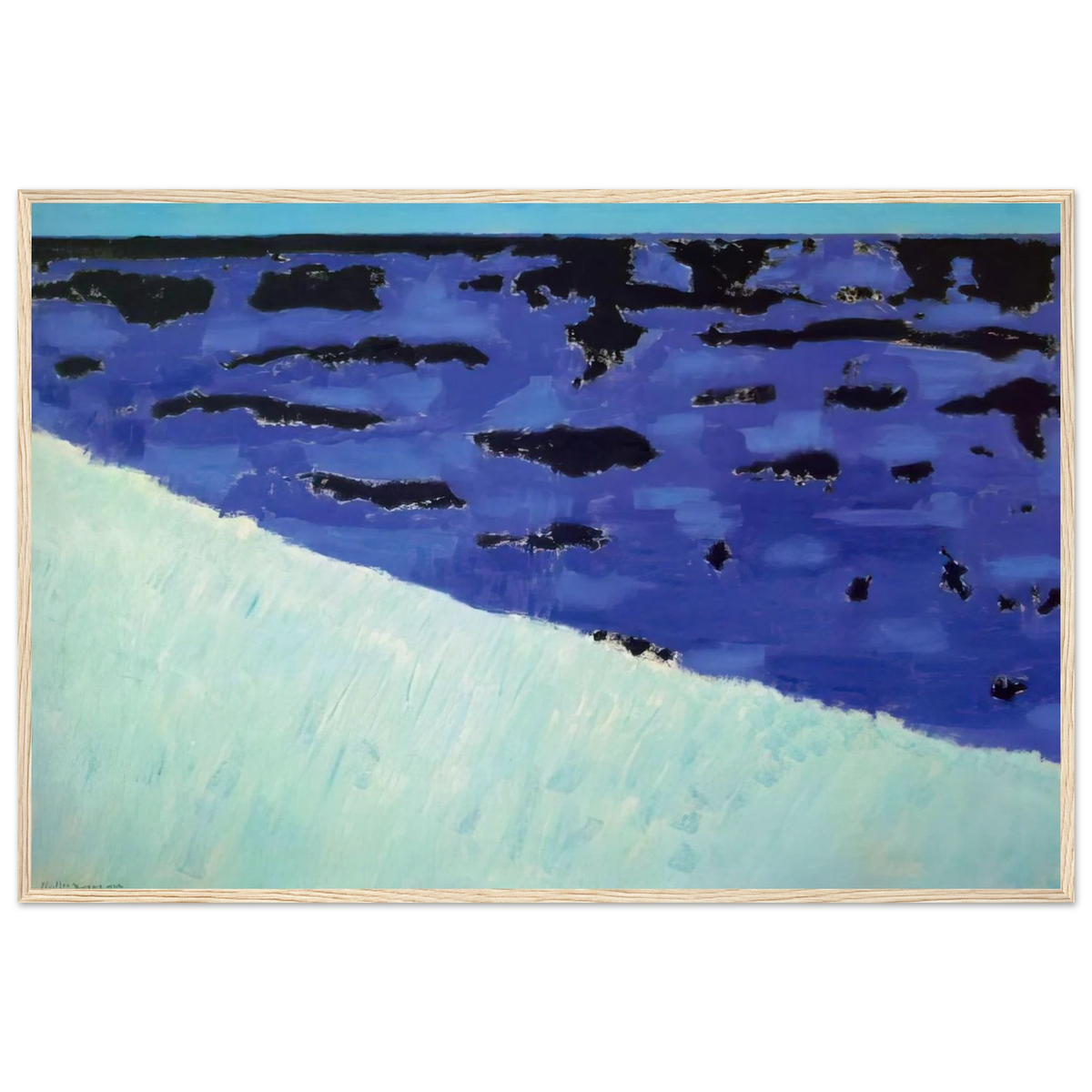 Sea Grasses and Blue Sea - 1958 Framed Poster | Milton Avery Framed Prints Wall Art | Milton Avery Store