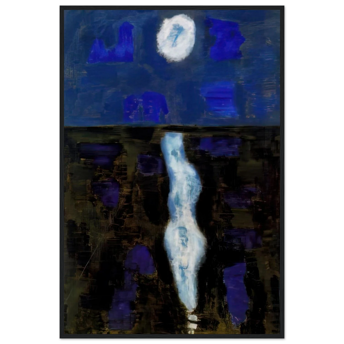 White Moon - 1957 Framed Poster | Milton Avery Framed Prints Wall Art | Milton Avery Store