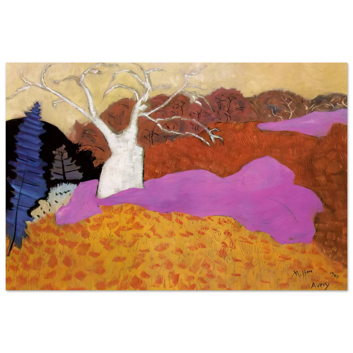 Autumn - 1944 Poster | Milton Avery Poster | Milton Avery Store