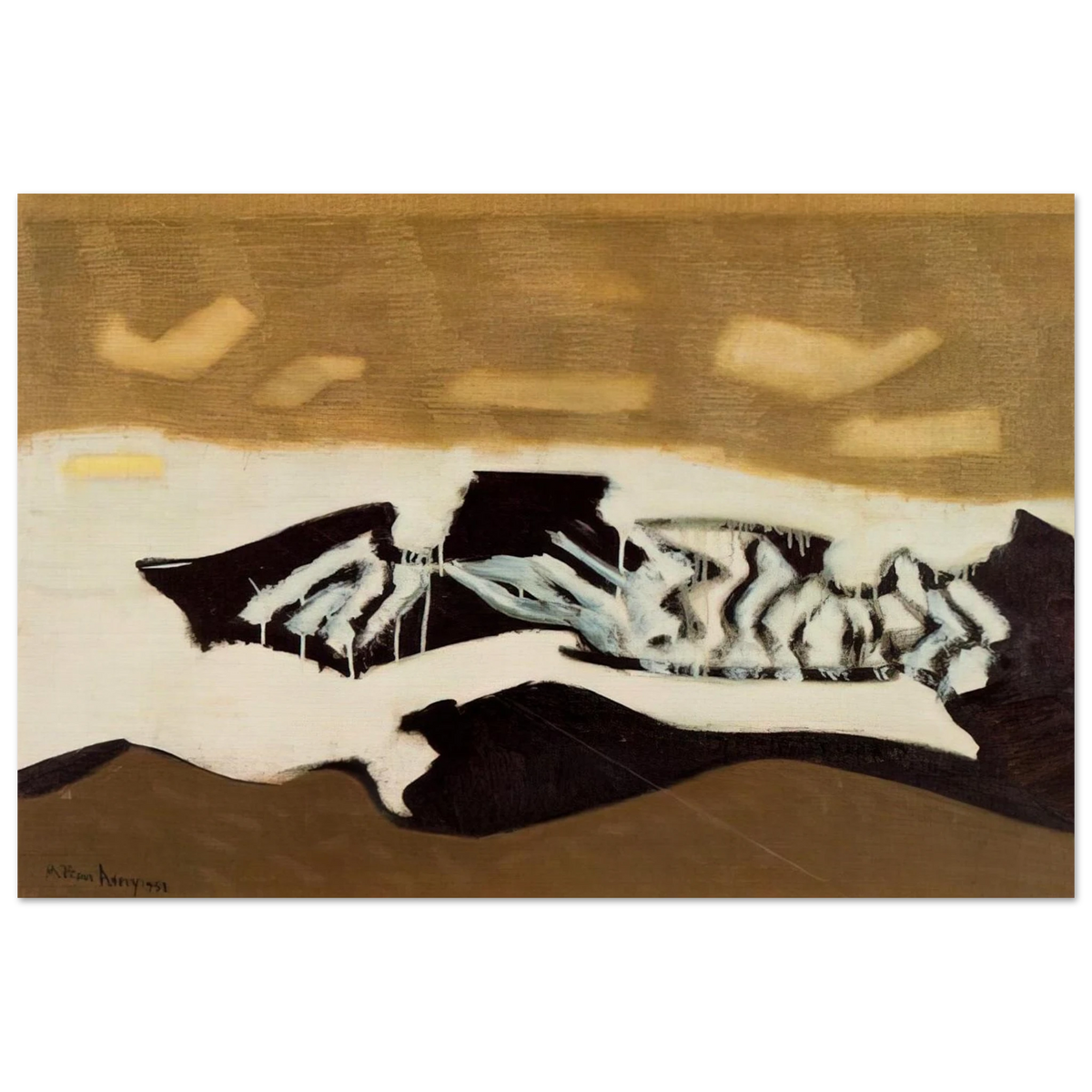 Breaking Sea - 1952 Poster | Milton Avery Poster | Milton Avery Store