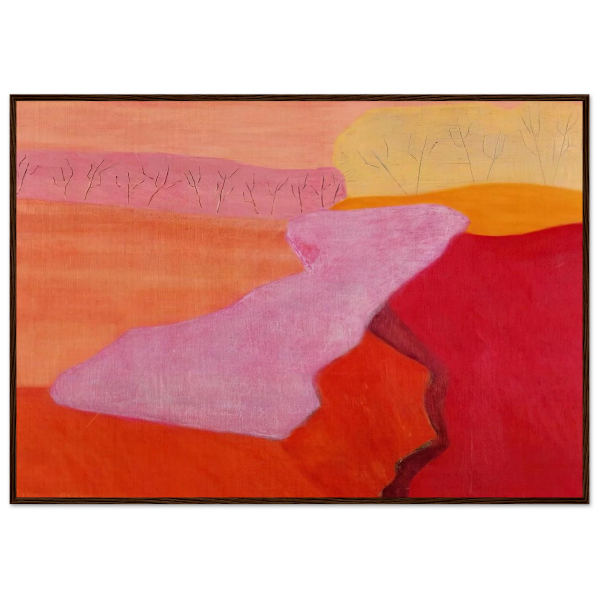 Shapes of Spring - 1952 Framed Poster | Milton Avery Framed Prints Wall Art | Milton Avery Store