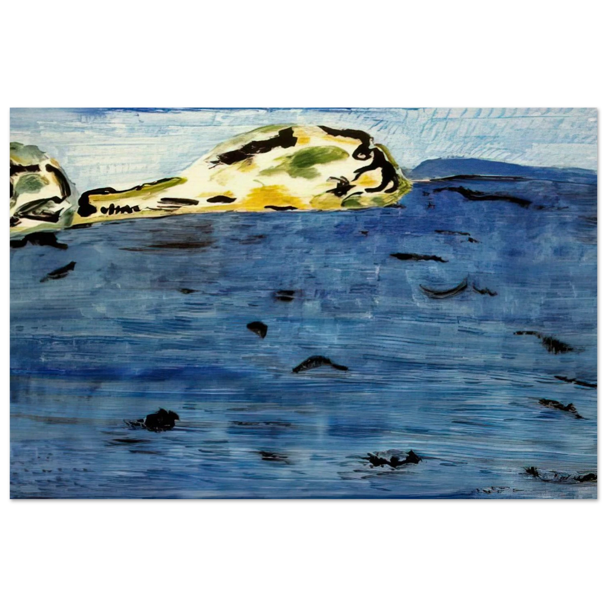 Blue Bay and Dunes - 1961 Poster | Milton Avery Poster | Milton Avery Store