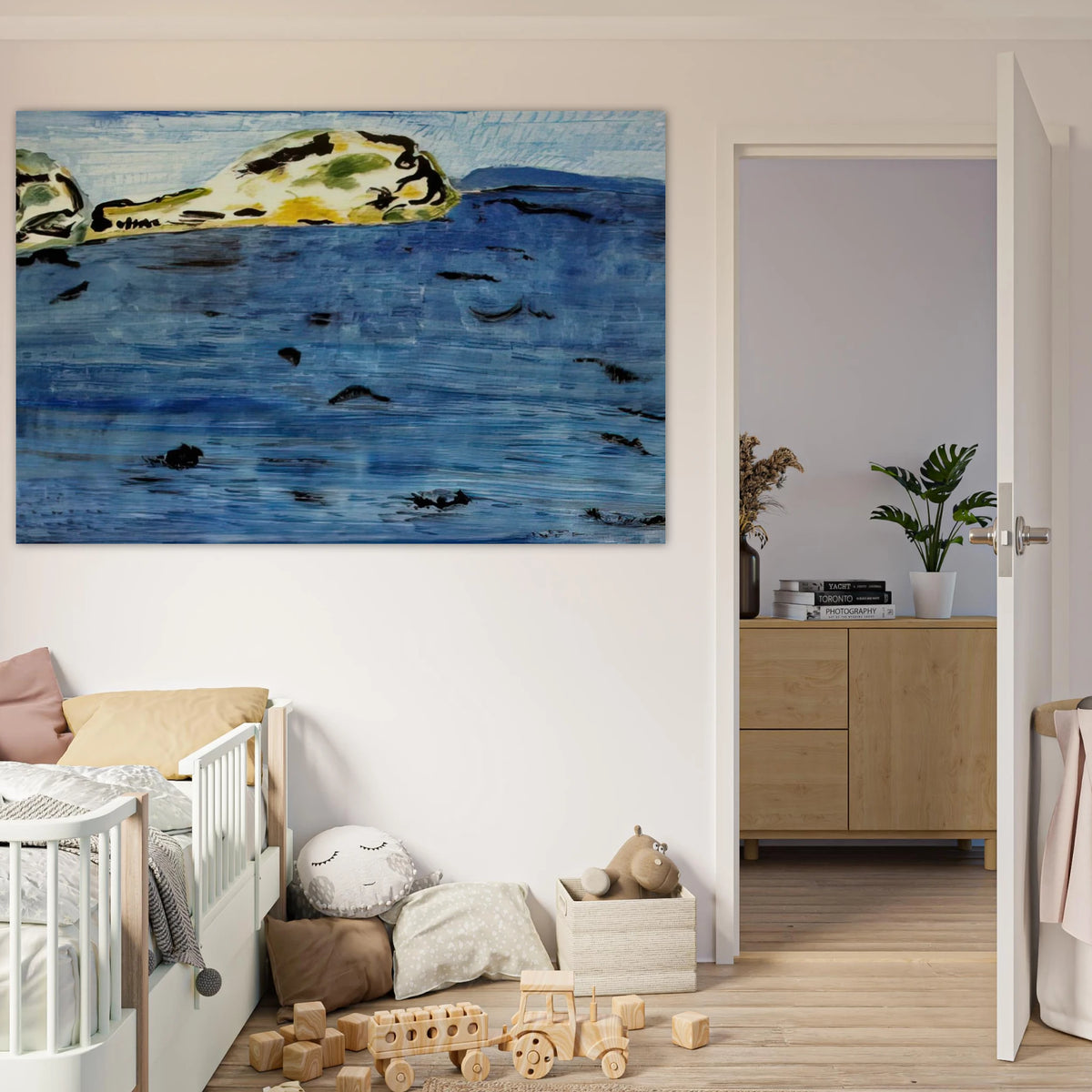 Blue Bay and Dunes - 1961 Poster | Milton Avery Poster | Milton Avery Store