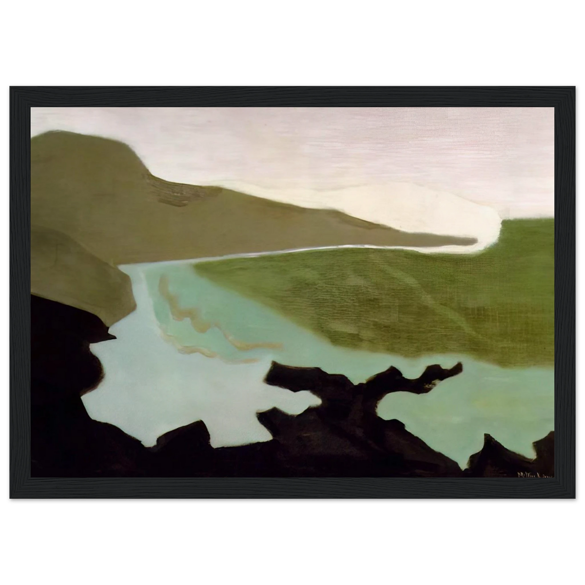Green Sea - 1954 Framed Poster | Milton Avery Framed Prints Wall Art | Milton Avery Store