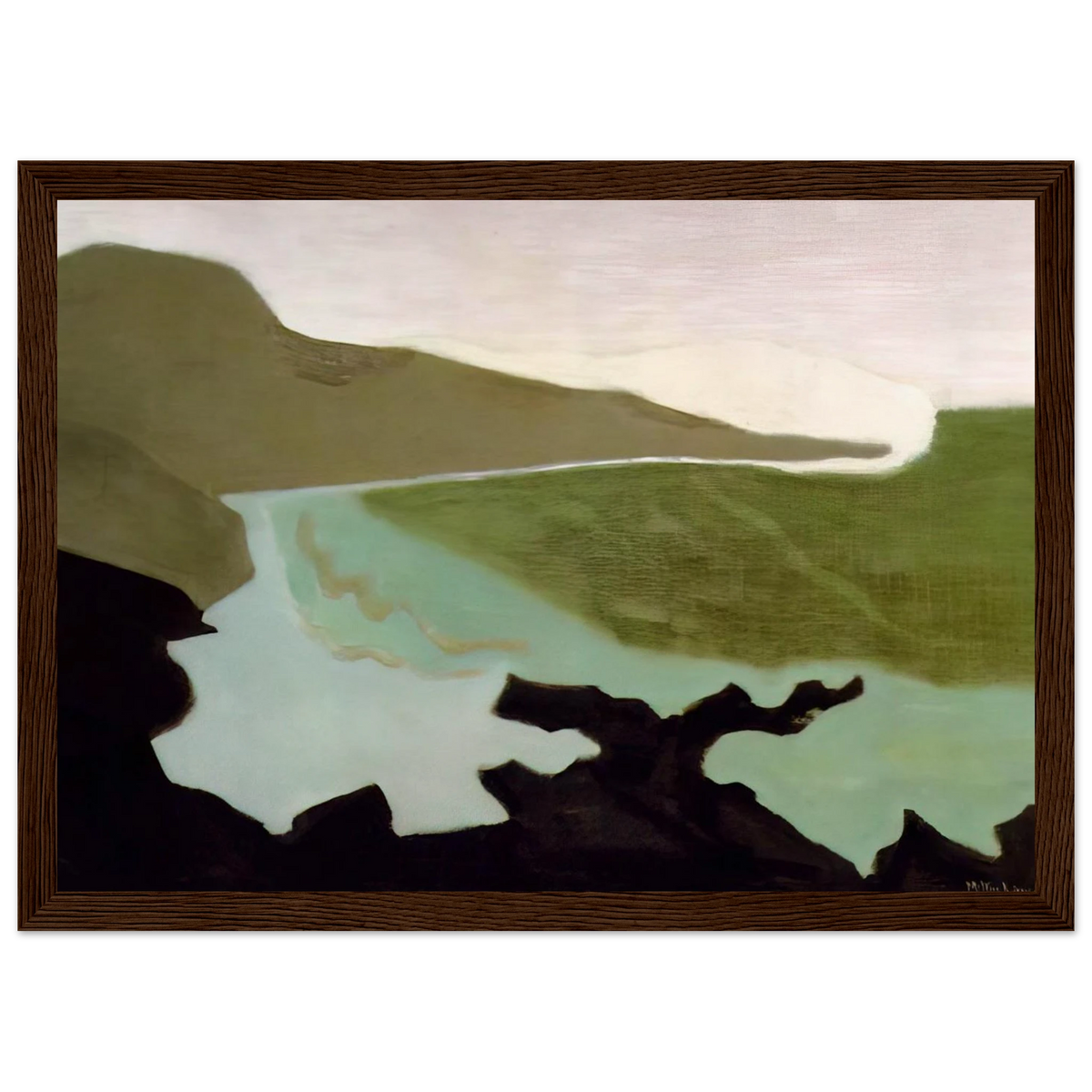 Green Sea - 1954 Framed Poster | Milton Avery Framed Prints Wall Art | Milton Avery Store