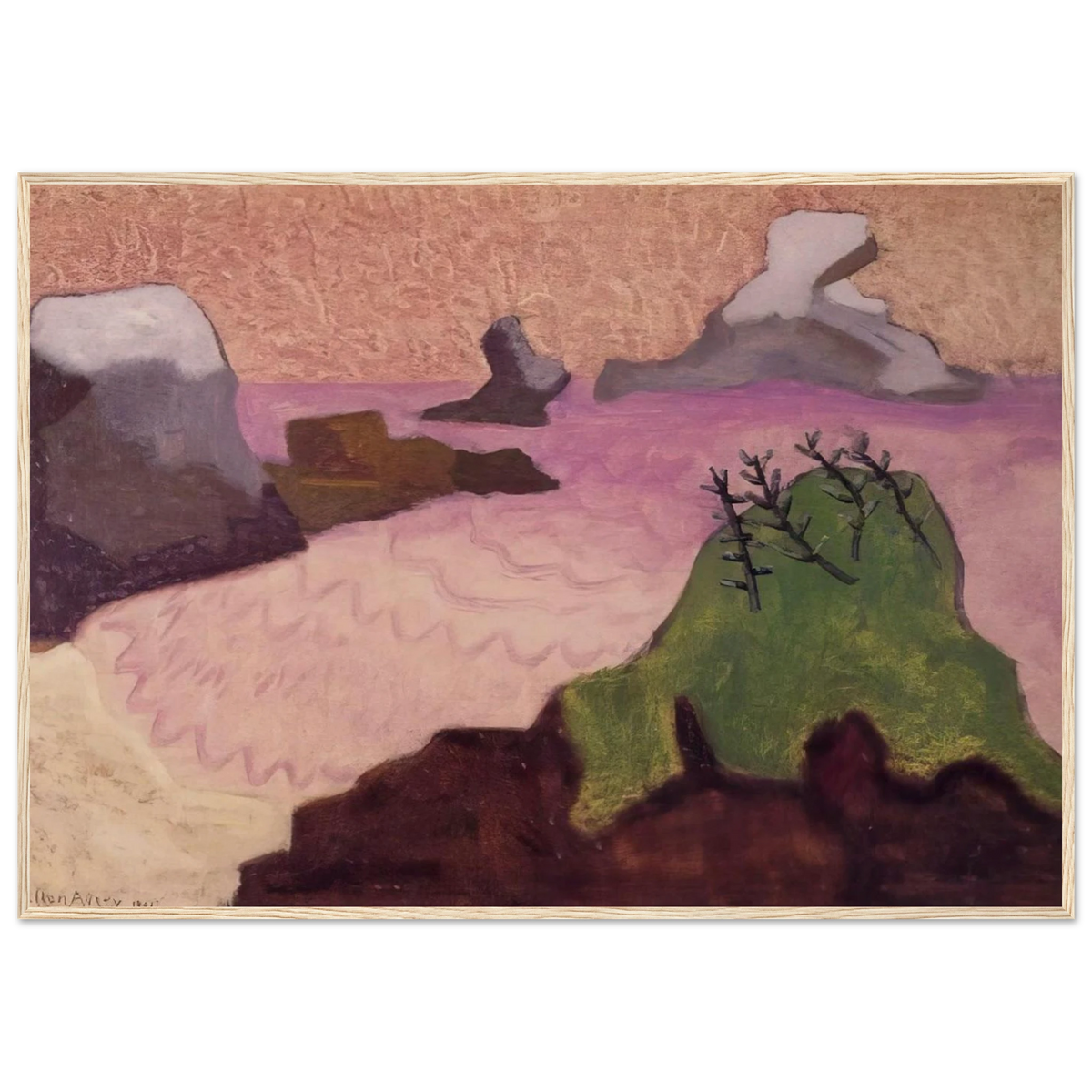 Oregon Coast - 1947 Framed Poster | Milton Avery Framed Prints Wall Art | Milton Avery Store