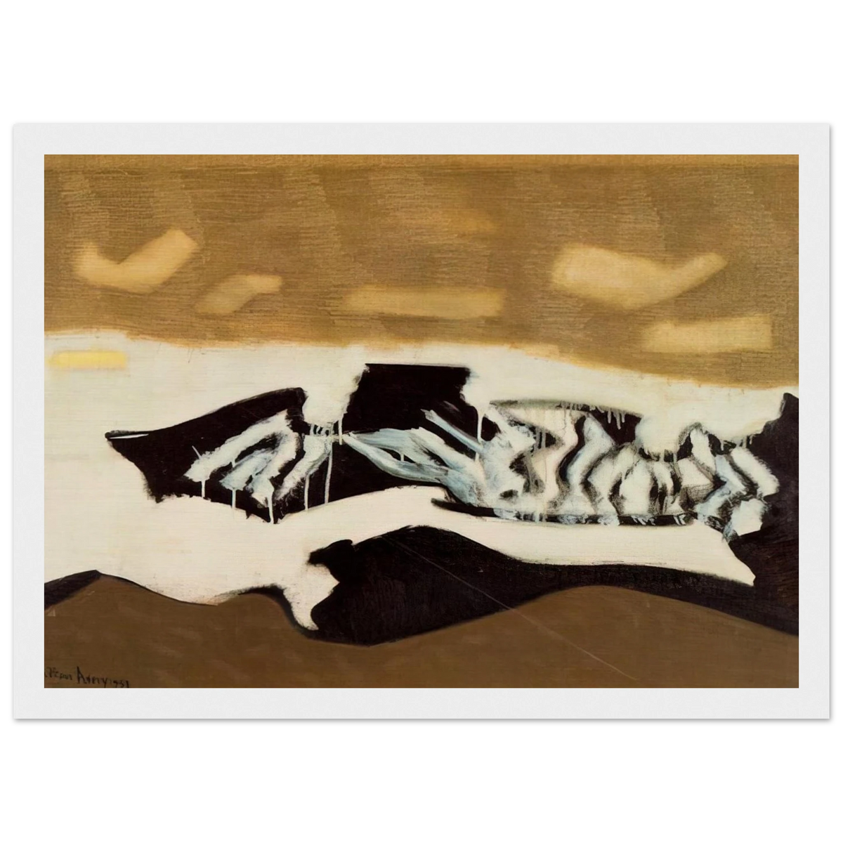 Breaking Sea - 1952 Framed Poster | Milton Avery Framed Prints Wall Art | Milton Avery Store
