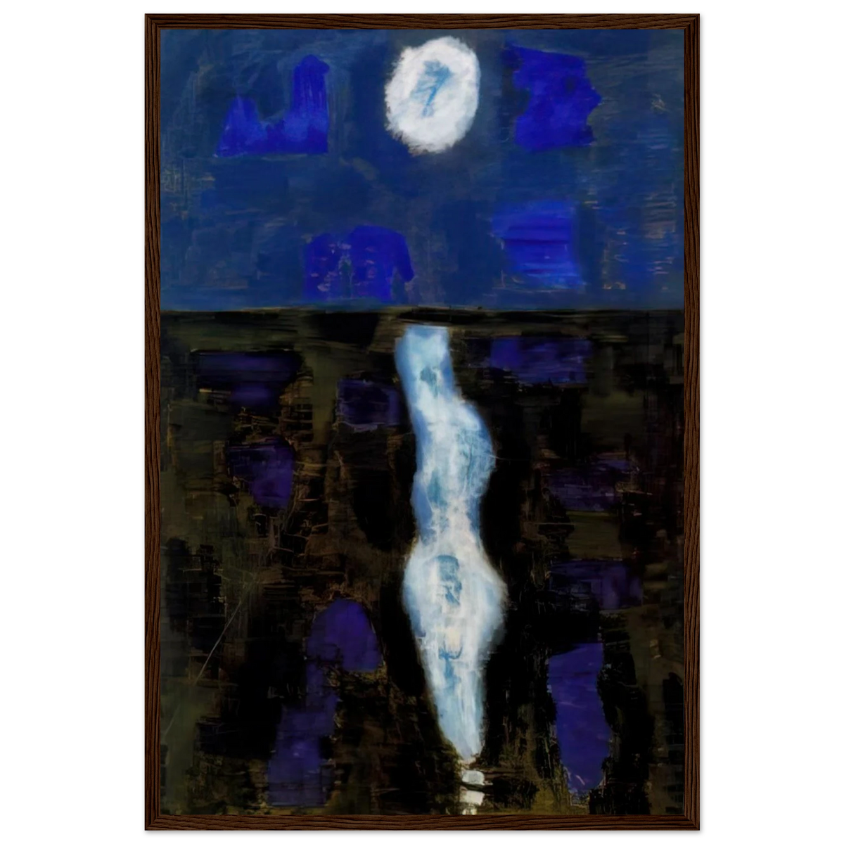 White Moon - 1957 Framed Poster | Milton Avery Framed Prints Wall Art | Milton Avery Store