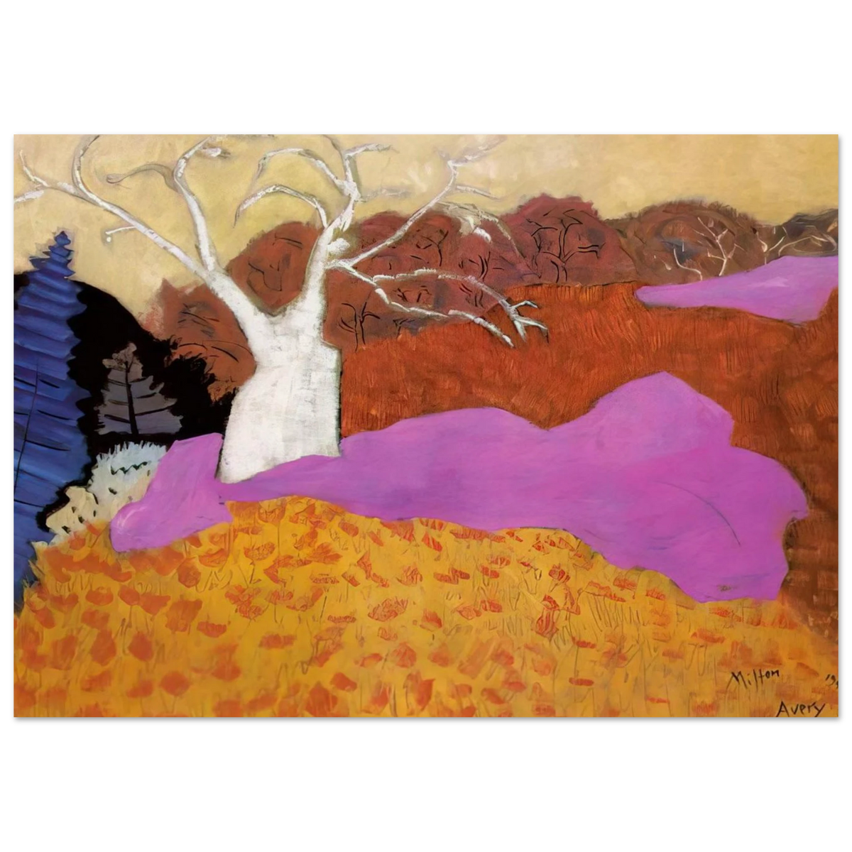 Autumn - 1944 Poster | Milton Avery Poster | Milton Avery Store
