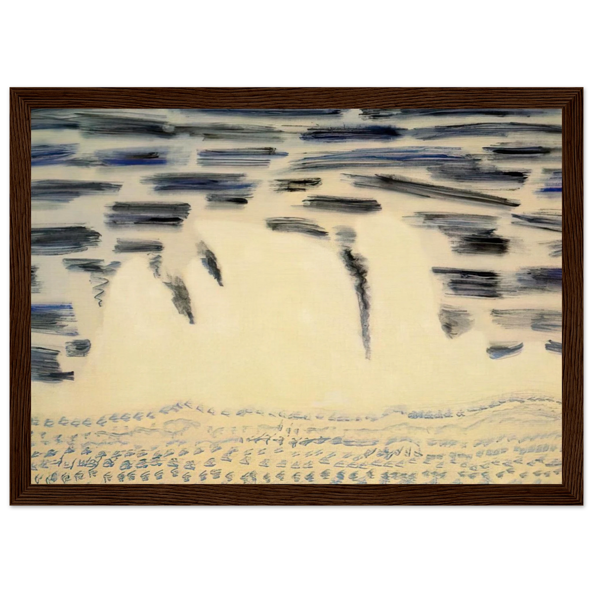 Onrushing Wave - 1958 Framed Poster | Milton Avery Framed Prints Wall Art | Milton Avery Store