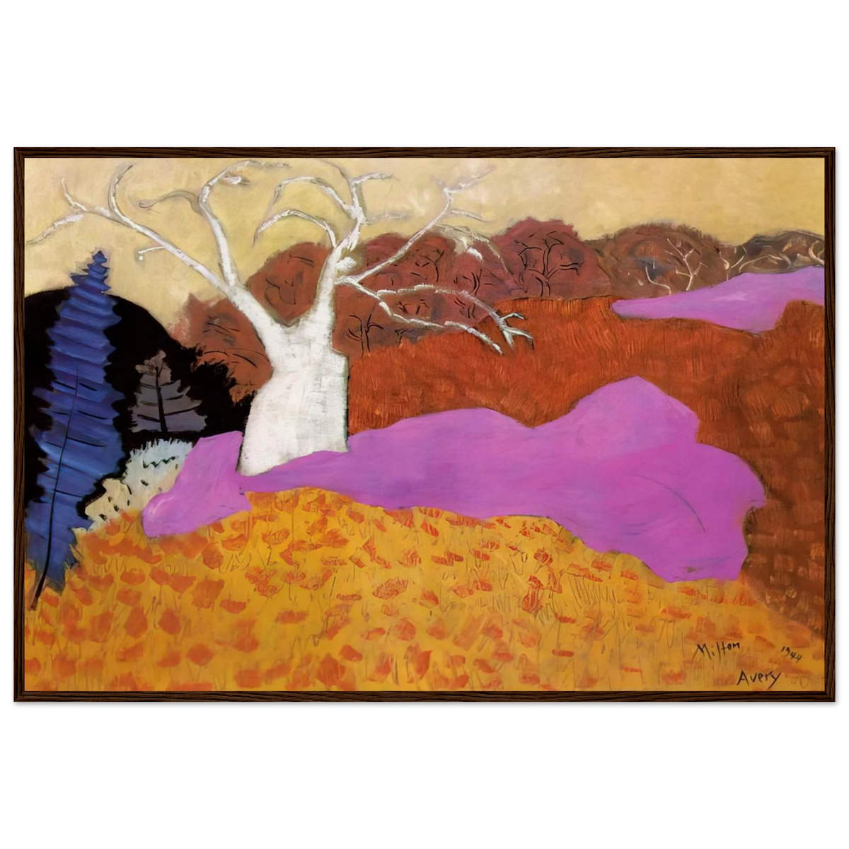 Autumn - 1944 Framed Poster | Milton Avery Framed Prints Wall Art | Milton Avery Store