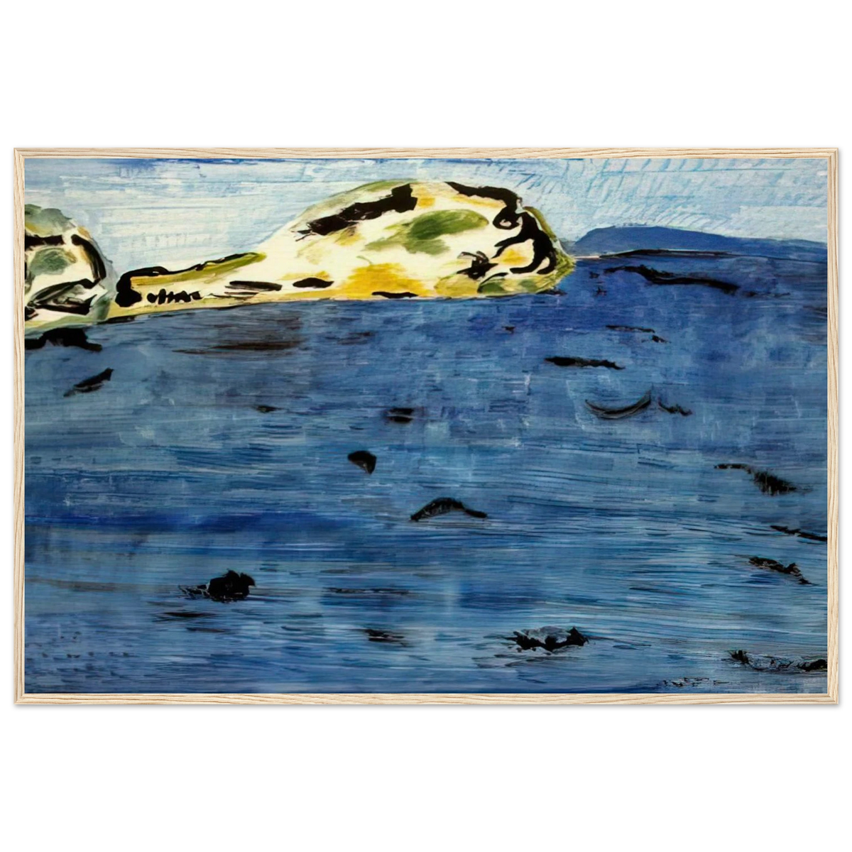 Blue Bay and Dunes - 1961 Framed Poster | Milton Avery Framed Prints Wall Art | Milton Avery Store