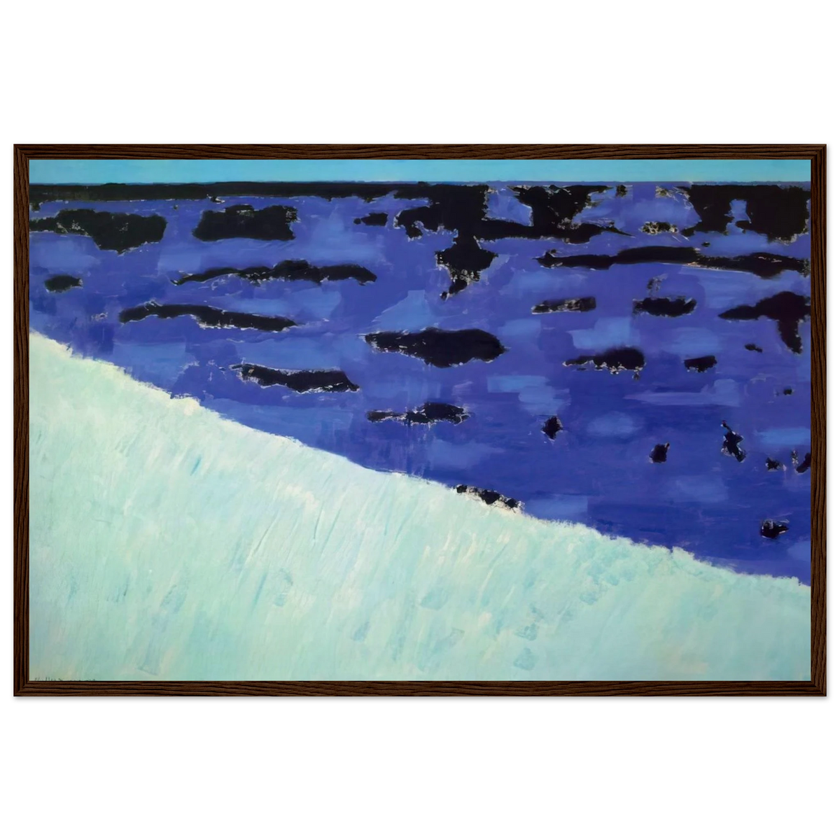 Sea Grasses and Blue Sea - 1958 Framed Poster | Milton Avery Framed Prints Wall Art | Milton Avery Store