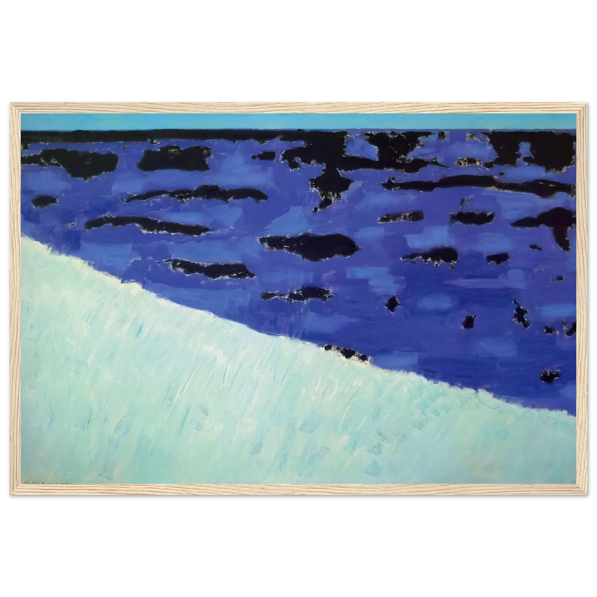 Sea Grasses and Blue Sea - 1958 Framed Poster | Milton Avery Framed Prints Wall Art | Milton Avery Store