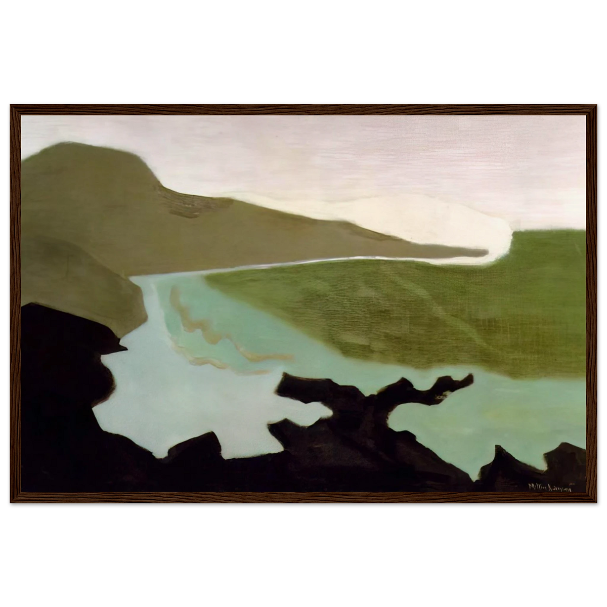 Green Sea - 1954 Framed Poster | Milton Avery Framed Prints Wall Art | Milton Avery Store