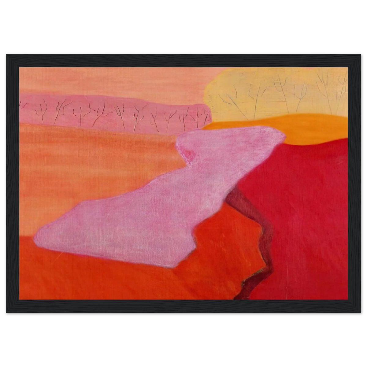 Shapes of Spring - 1952 Framed Poster | Milton Avery Framed Prints Wall Art | Milton Avery Store