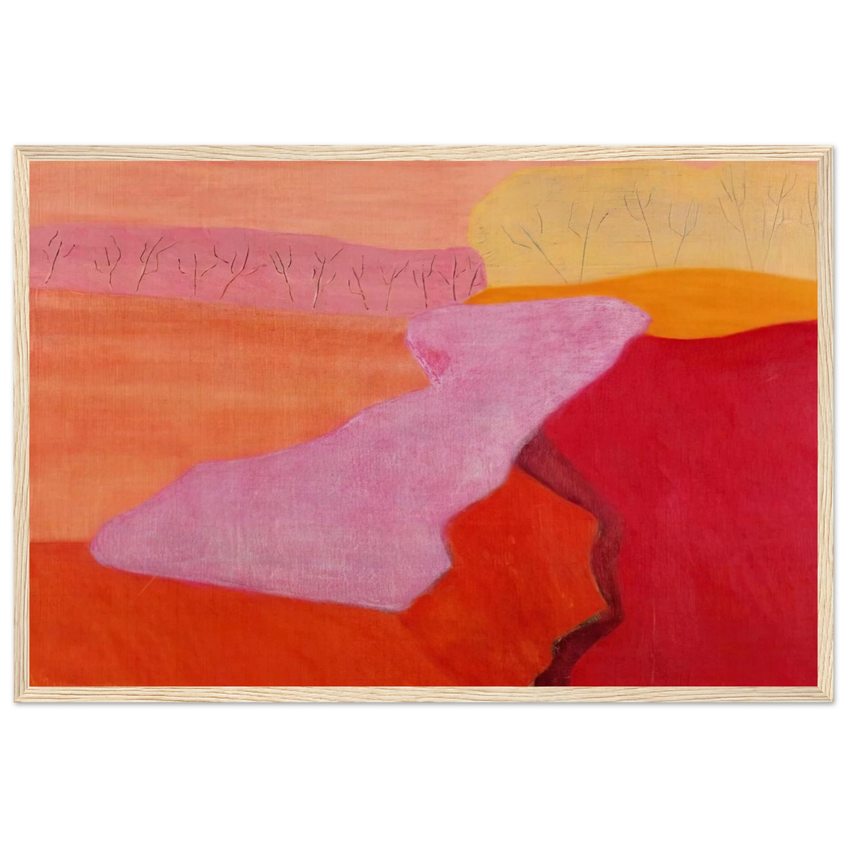 Shapes of Spring - 1952 Framed Poster | Milton Avery Framed Prints Wall Art | Milton Avery Store