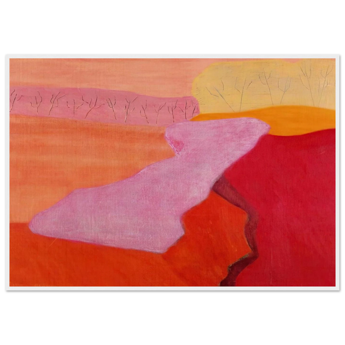 Shapes of Spring - 1952 Framed Poster | Milton Avery Framed Prints Wall Art | Milton Avery Store