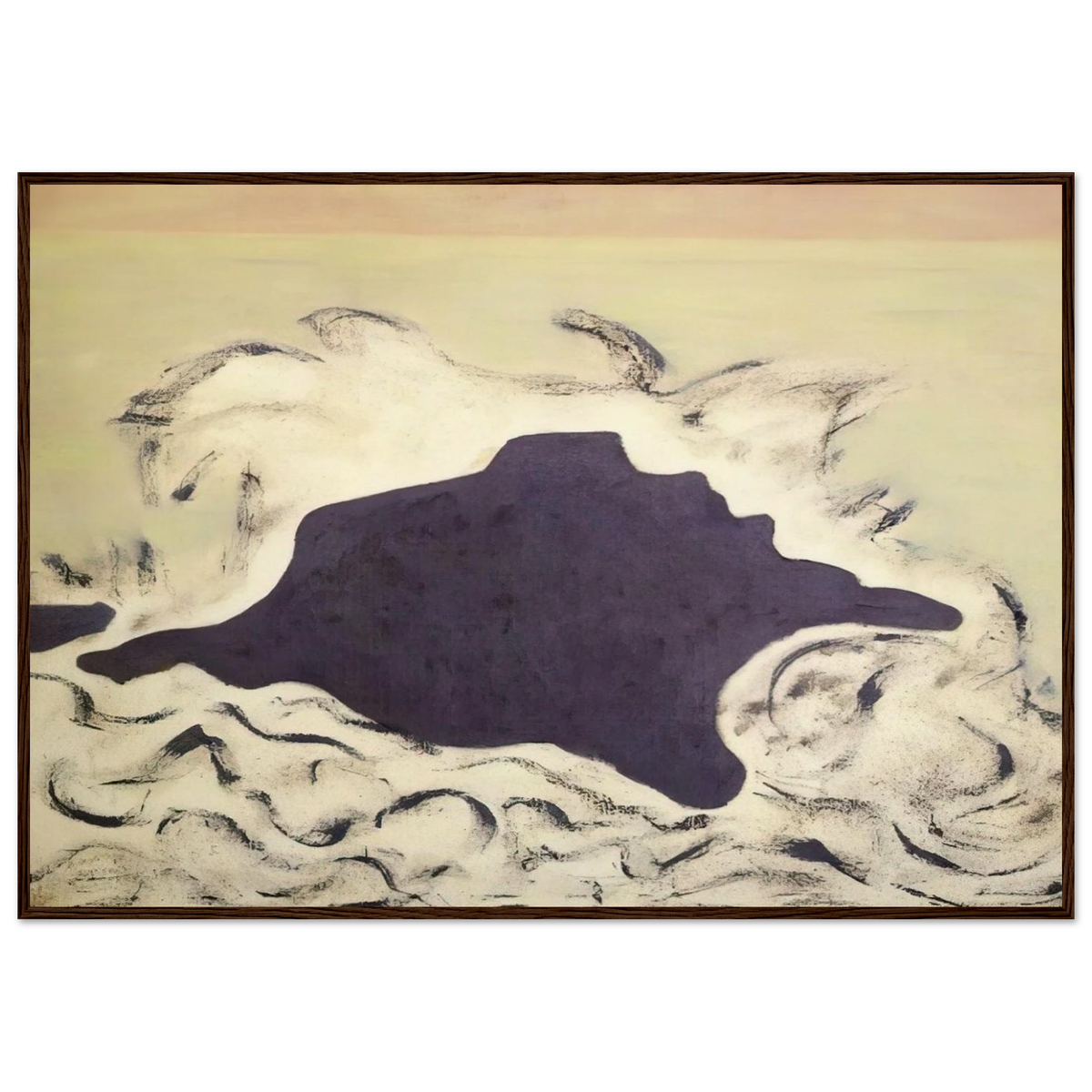 Advancing Sea - 1953 Framed Poster | Milton Avery Framed Prints Wall Art | Milton Avery Store
