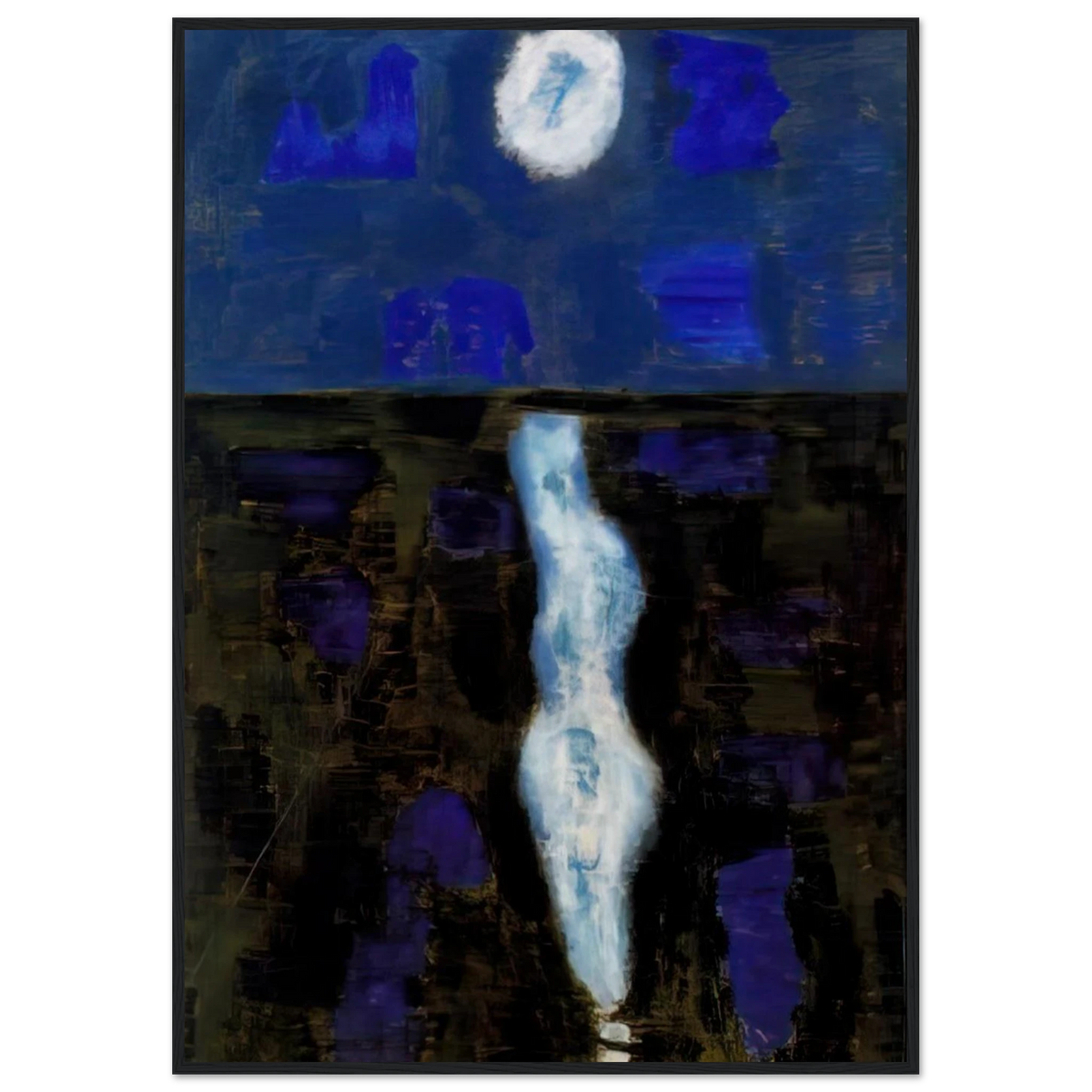 White Moon - 1957 Framed Poster | Milton Avery Framed Prints Wall Art | Milton Avery Store