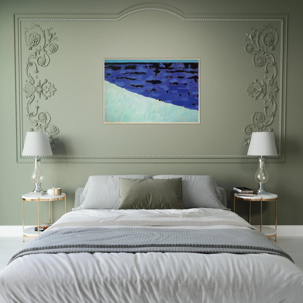 Sea Grasses and Blue Sea - 1958 Framed Poster | Milton Avery Framed Prints Wall Art | Milton Avery Store