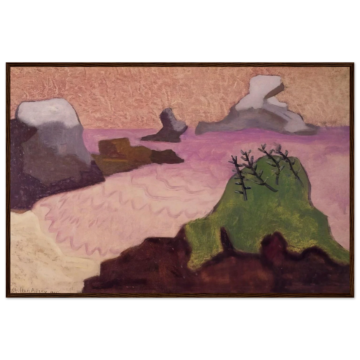 Oregon Coast - 1947 Framed Poster | Milton Avery Framed Prints Wall Art | Milton Avery Store