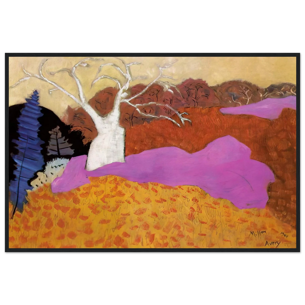Autumn - 1944 Framed Poster | Milton Avery Framed Prints Wall Art | Milton Avery Store