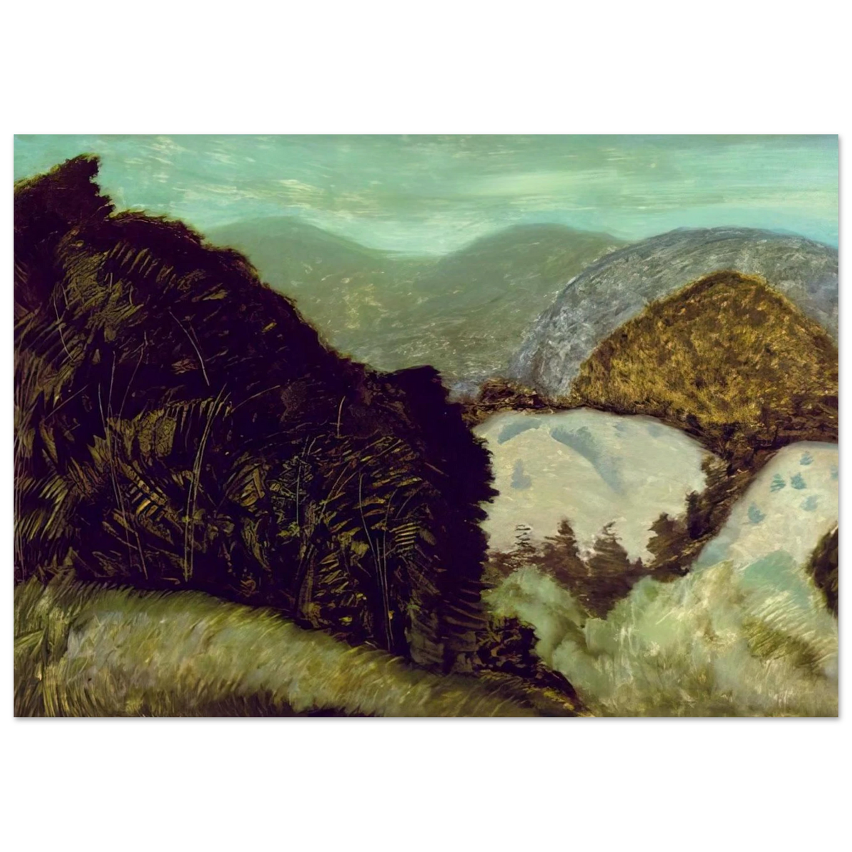 Vermont Hills - 1936 Poster | Milton Avery Poster | Milton Avery Store