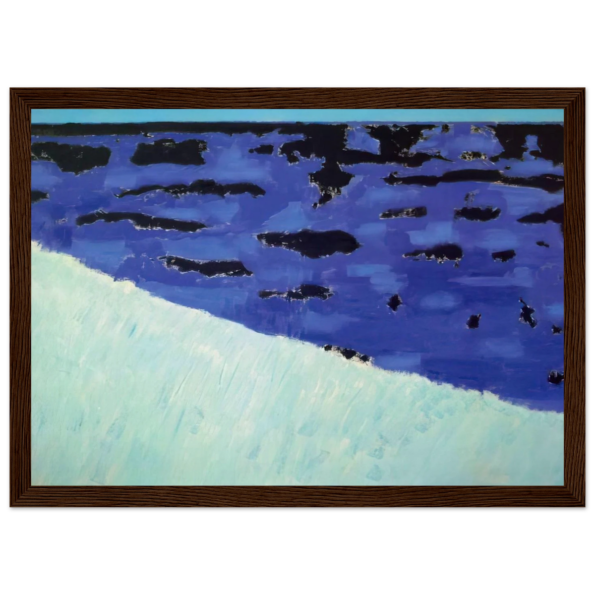 Sea Grasses and Blue Sea - 1958 Framed Poster | Milton Avery Framed Prints Wall Art | Milton Avery Store