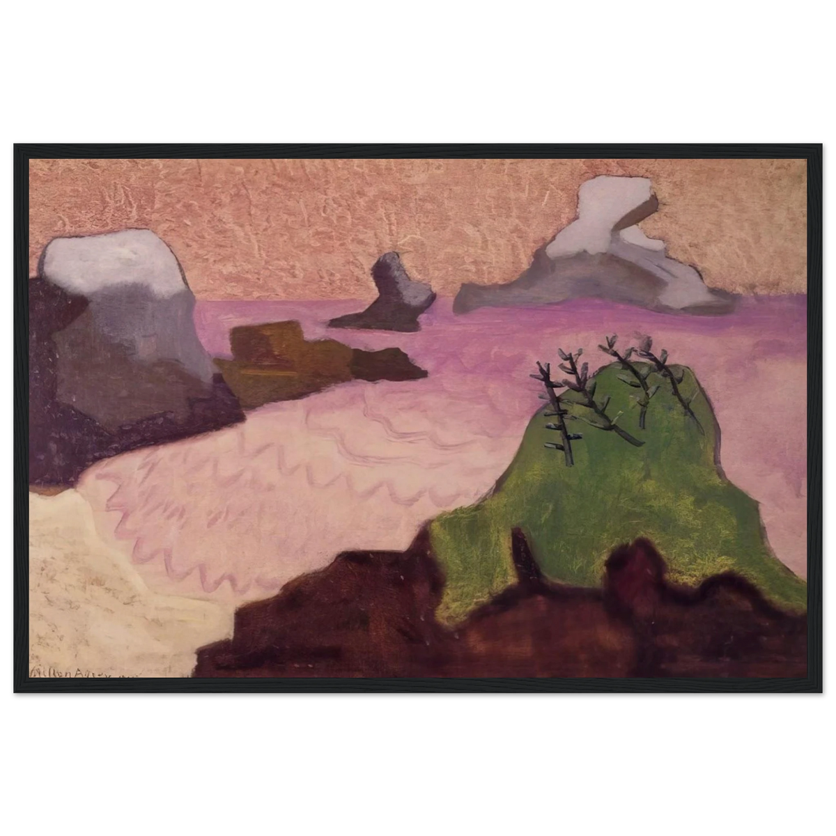 Oregon Coast - 1947 Framed Poster | Milton Avery Framed Prints Wall Art | Milton Avery Store