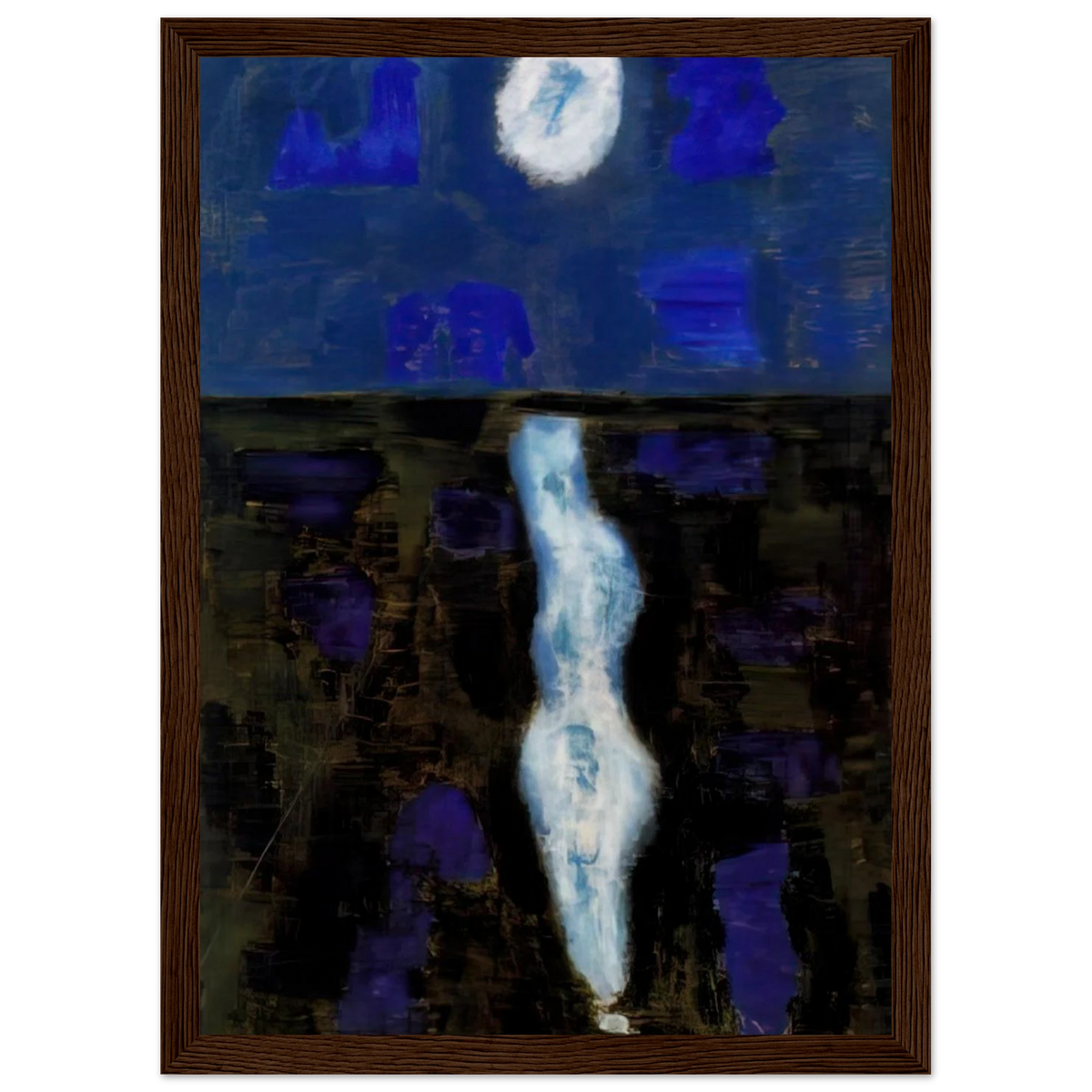 White Moon - 1957 Framed Poster | Milton Avery Framed Prints Wall Art | Milton Avery Store