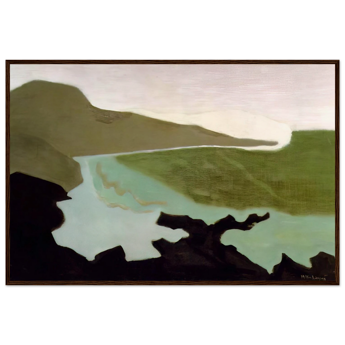 Green Sea - 1954 Framed Poster | Milton Avery Framed Prints Wall Art | Milton Avery Store