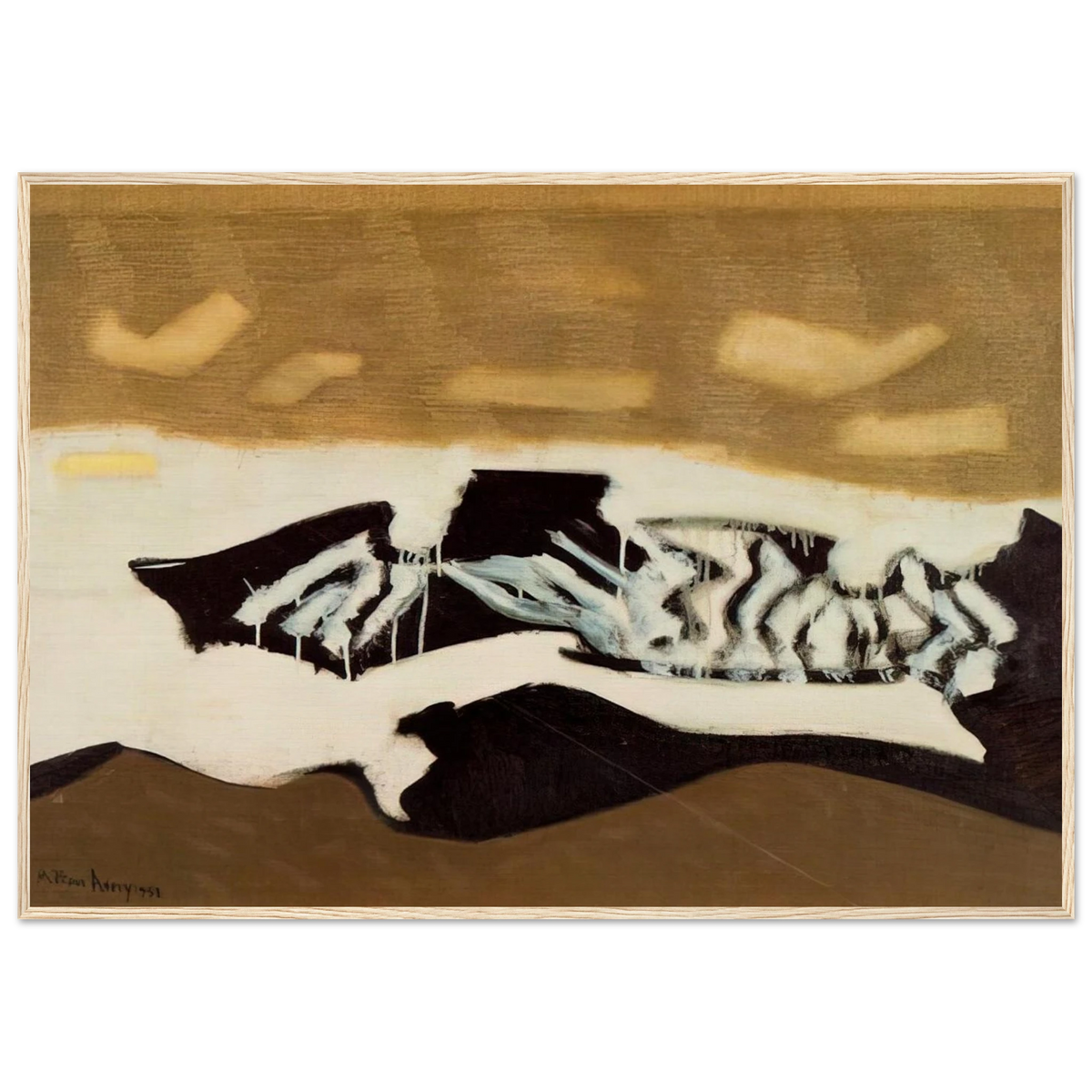 Breaking Sea - 1952 Framed Poster | Milton Avery Framed Prints Wall Art | Milton Avery Store
