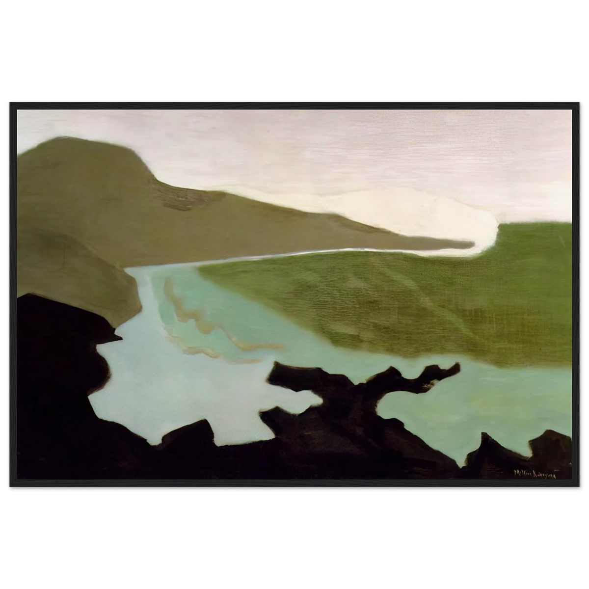 Green Sea - 1954 Framed Poster | Milton Avery Framed Prints Wall Art | Milton Avery Store