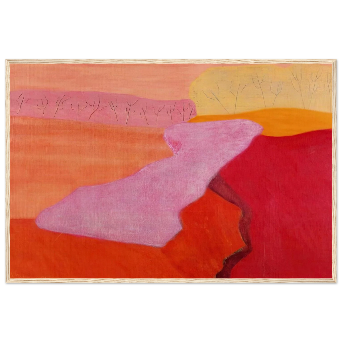 Shapes of Spring - 1952 Framed Poster | Milton Avery Framed Prints Wall Art | Milton Avery Store