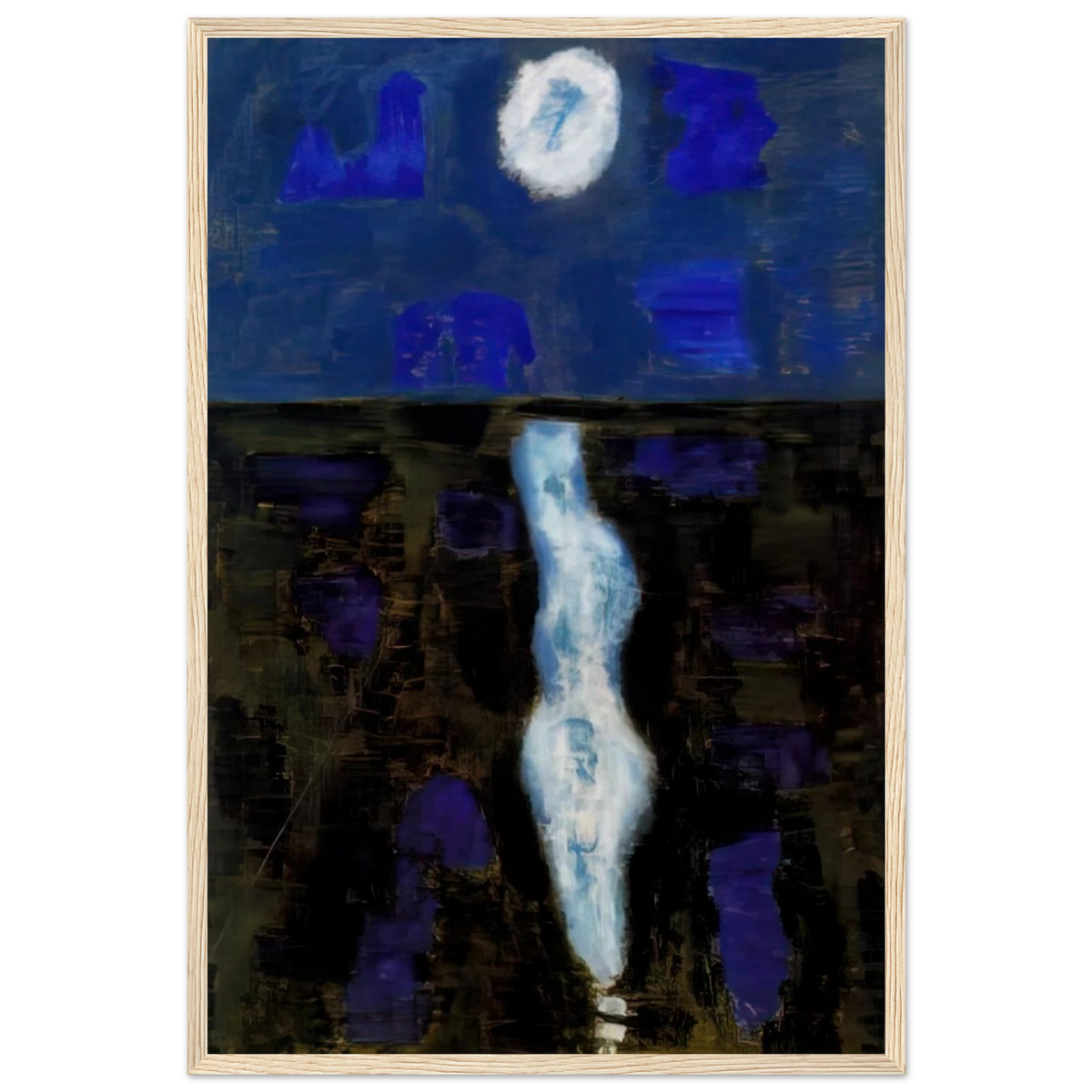 White Moon - 1957 Framed Poster | Milton Avery Framed Prints Wall Art | Milton Avery Store