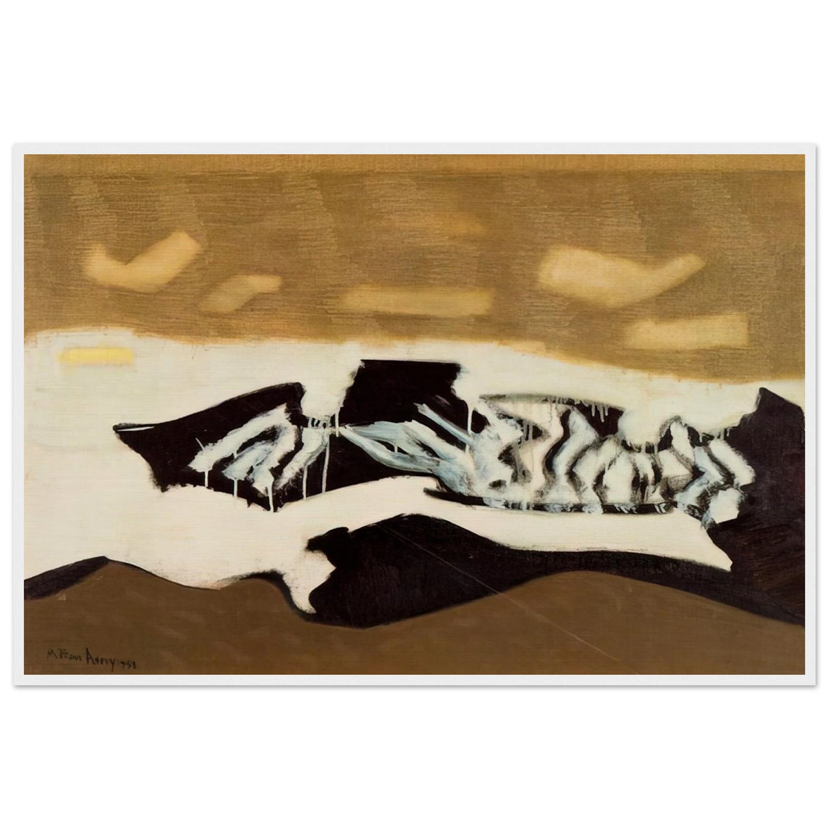 Breaking Sea - 1952 Framed Poster | Milton Avery Framed Prints Wall Art | Milton Avery Store