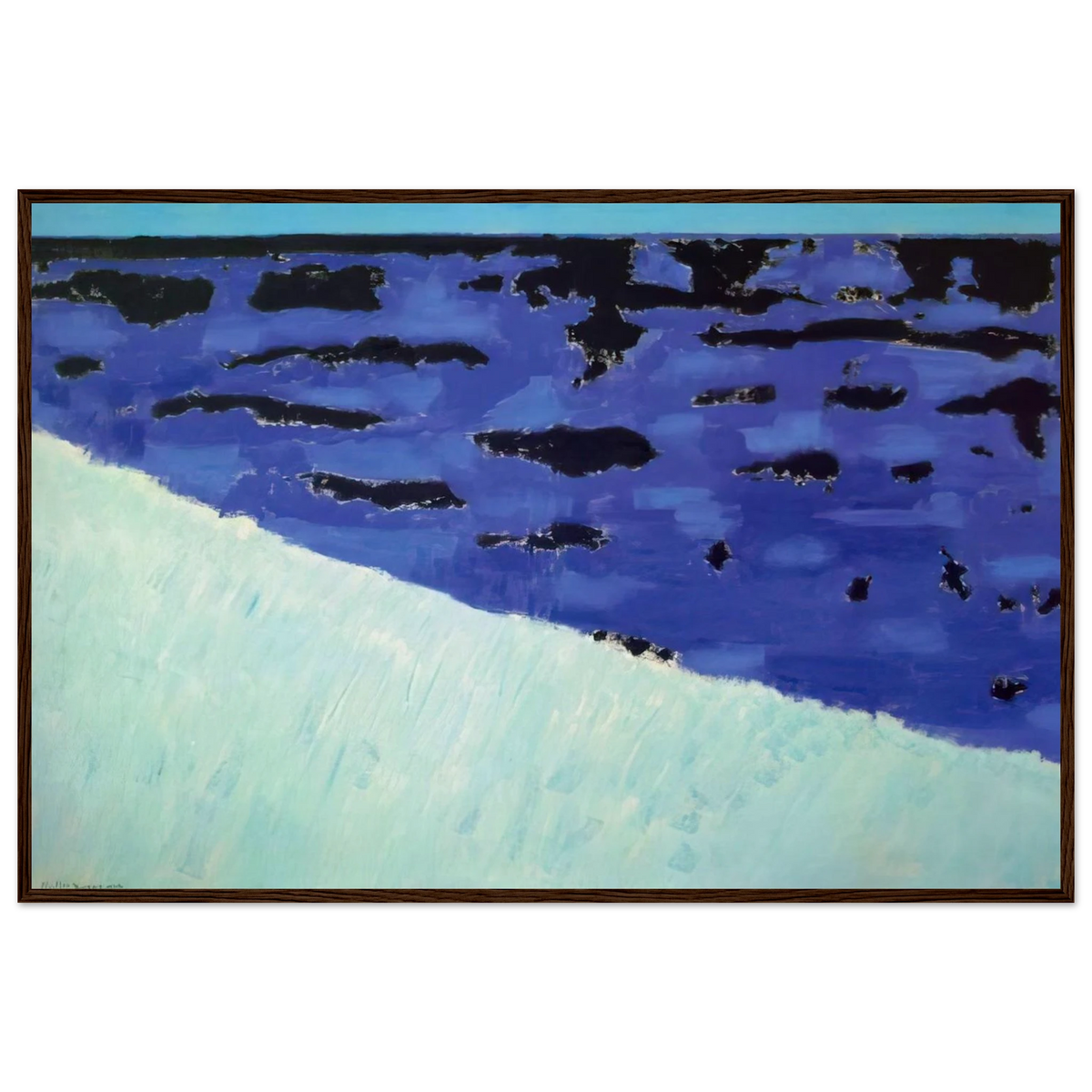 Sea Grasses and Blue Sea - 1958 Framed Poster | Milton Avery Framed Prints Wall Art | Milton Avery Store